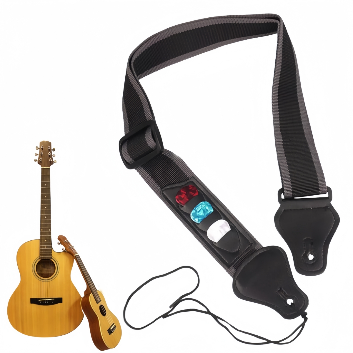 Electric Guitar Pick Pack - Tali Gitar Kulit PU Miwayer, Tali