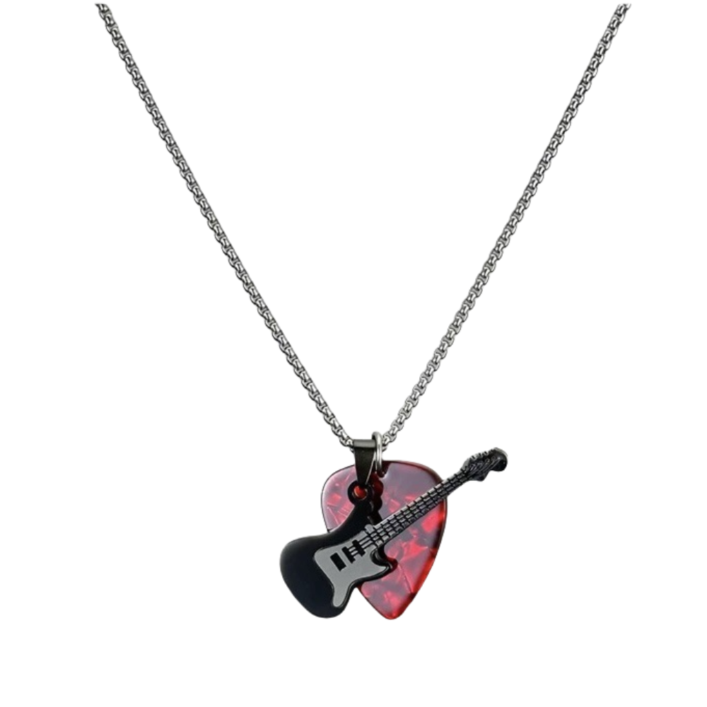 Electric Guitar Pick Pack - Kalung Liontin Pick Gitar Hip-hop Bahan