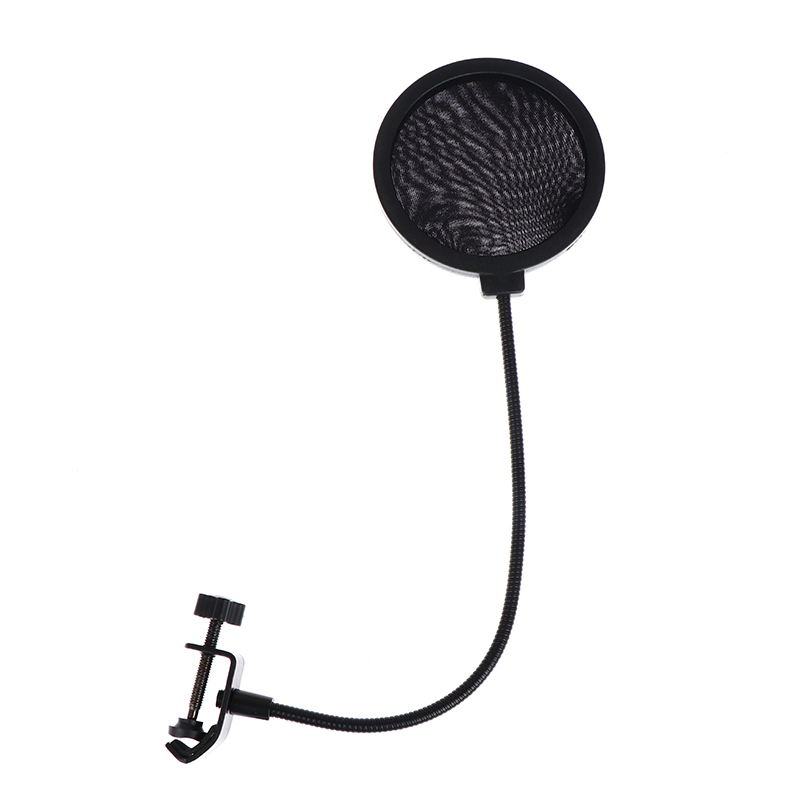 Recording Pop Filter - 1 buah mikrofon Pop Filte Double