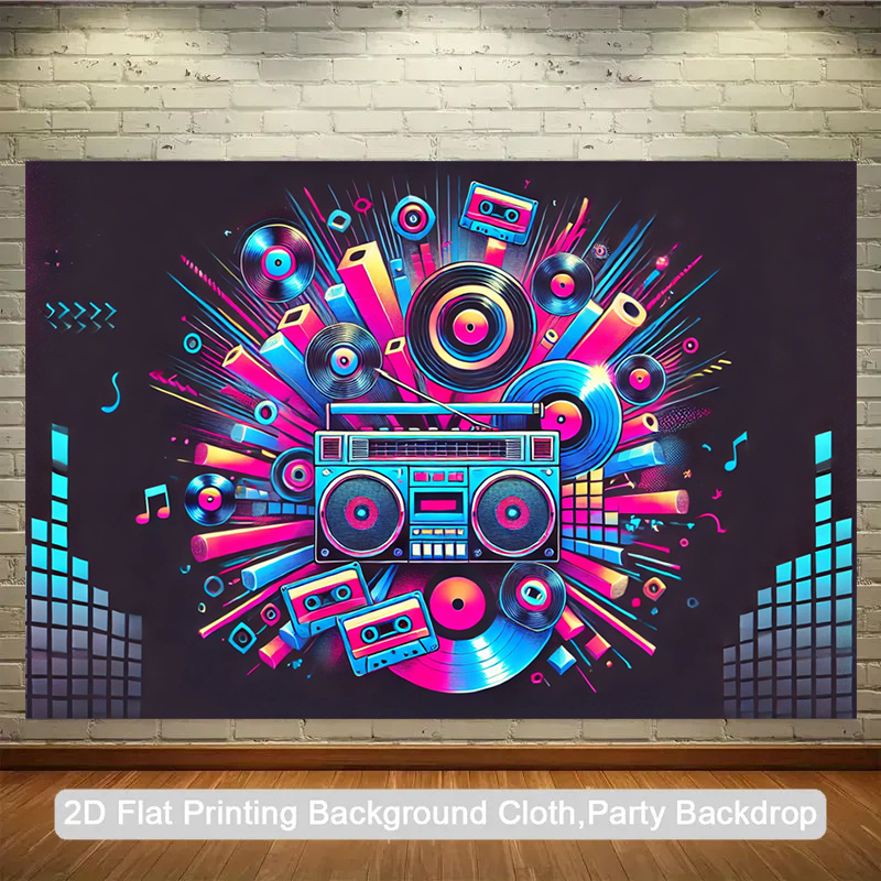 Audio Music Background - Produk 2D datar, 1 bagian. Kotak