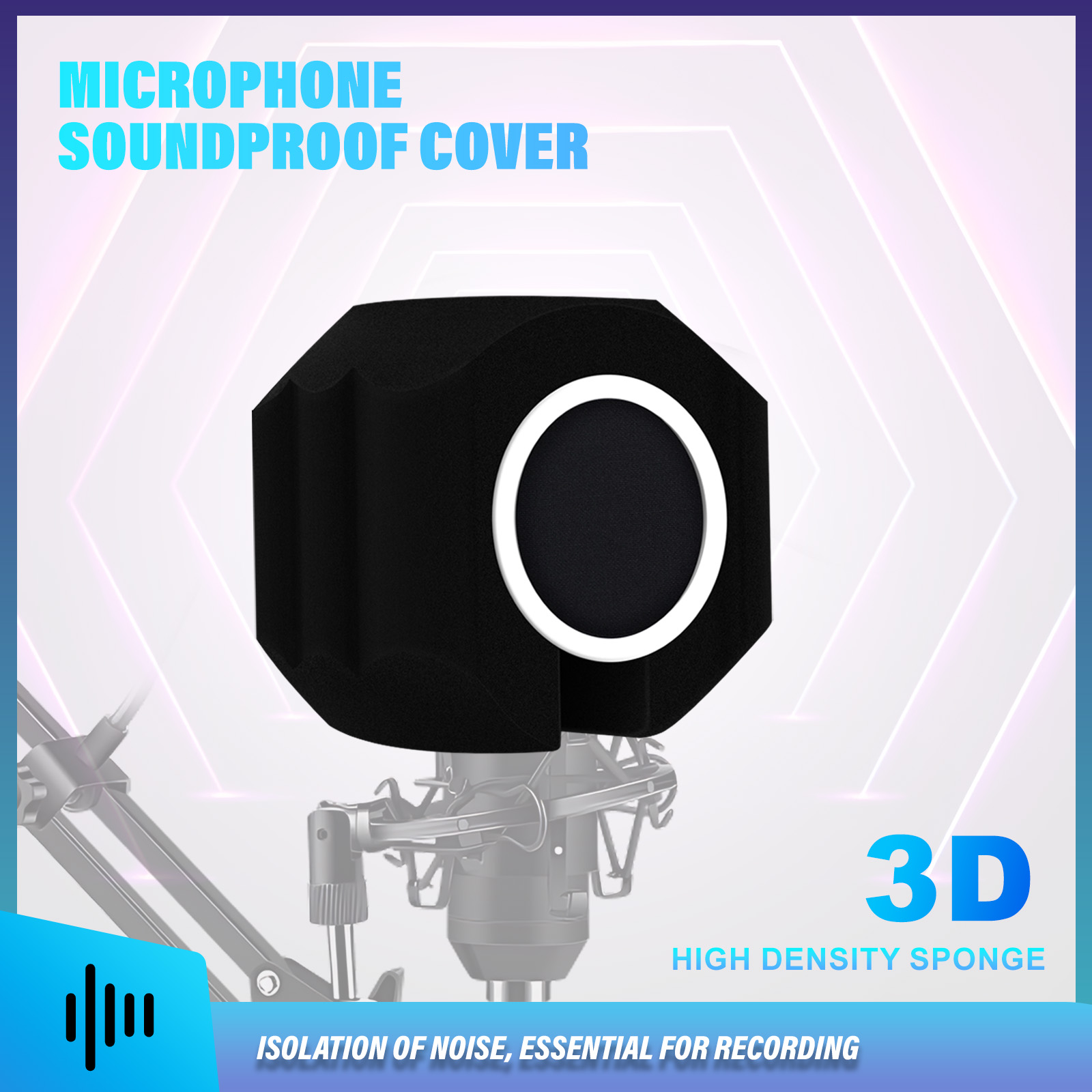 Recording Pop Filter - Mikrofon penahan angin Pop, Filter isolasi
