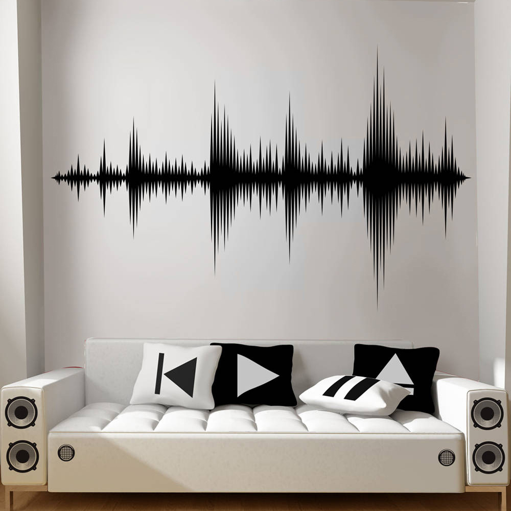 Audio Music Wallpaper - Gelombang Audio Dinding Gelombang Suara Seni