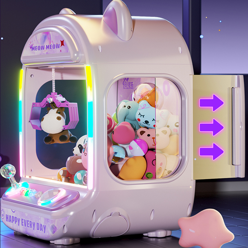 Audio Music Maker - Mesin Boneka Otomatis Ungu DIY, Permainan