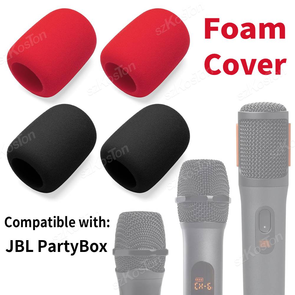 Recording Pop Filter - 2-Pack Penutup Busa Mikrofon Kompatibel dengan
