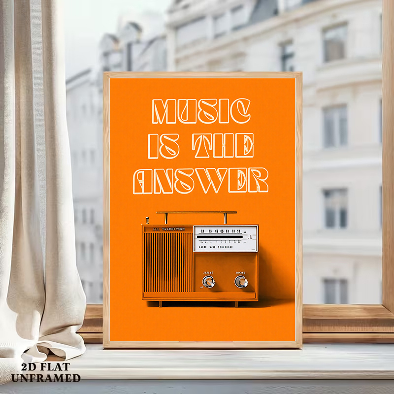 Lukisan Kanvas Tanpa Bingkai S - Audio Music Background ulasan dan harga