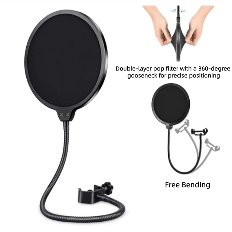Aksesoris Mikrofon MF6 Metal P - Recording Pop Filter ulasan dan harga