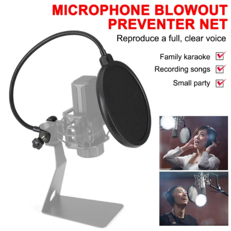 Aksesoris Mikrofon MF6 Metal P - Recording Pop Filter ulasan dan harga