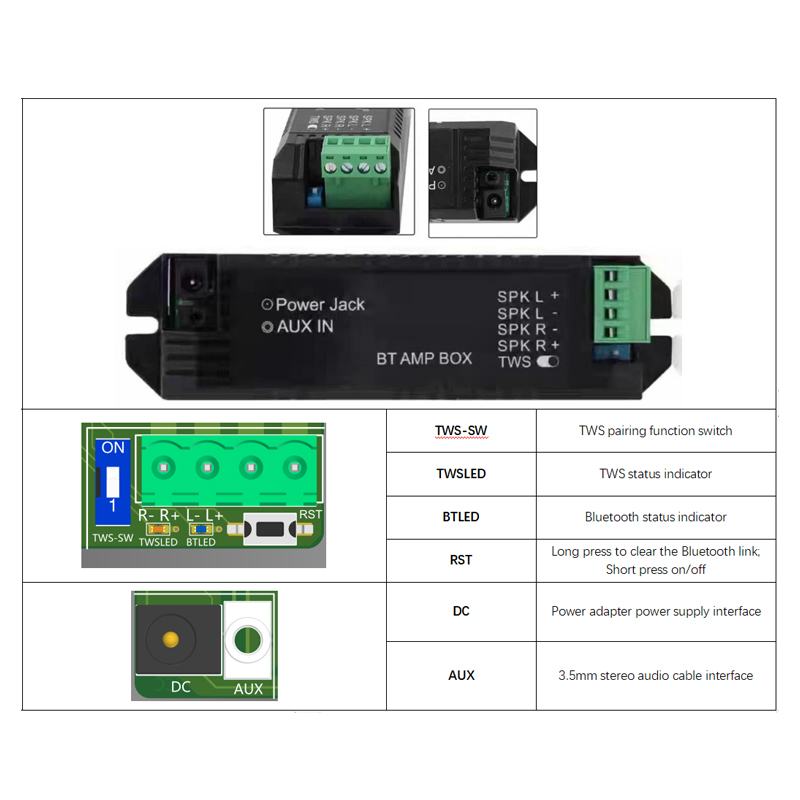 Penguat bluetooth Audio, modul - Audio Music Background ulasan dan harga