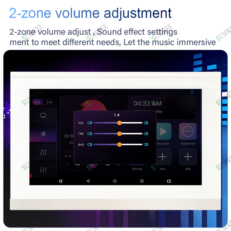 Layar Sentuh 7 Inci 2 Zona Amp - Audio Music Background ulasan dan harga