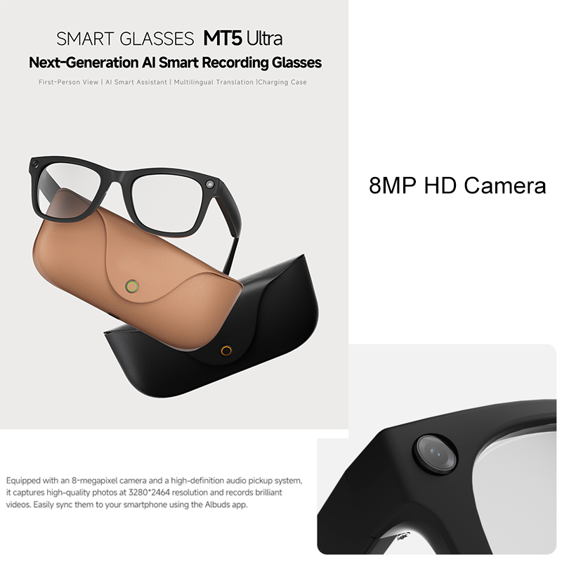 Kacamata Pintar AI 2026 HD 800 - Audio Music Arabic ulasan dan harga