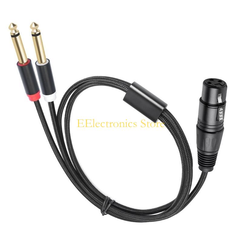 B03C Female 3Pin Ke 6.35Mm 1/4 - Audio And Music Splitter ulasan dan harga