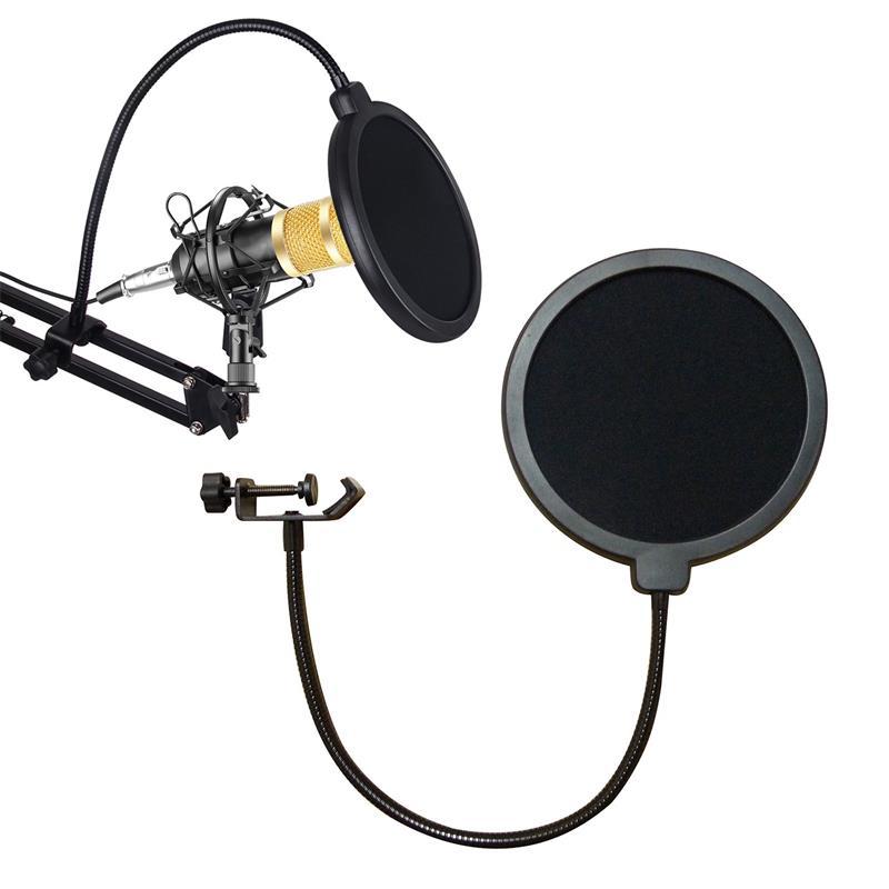 Lapisan Ganda Tahan Lama Kaca  - Recording Pop Filter ulasan dan harga