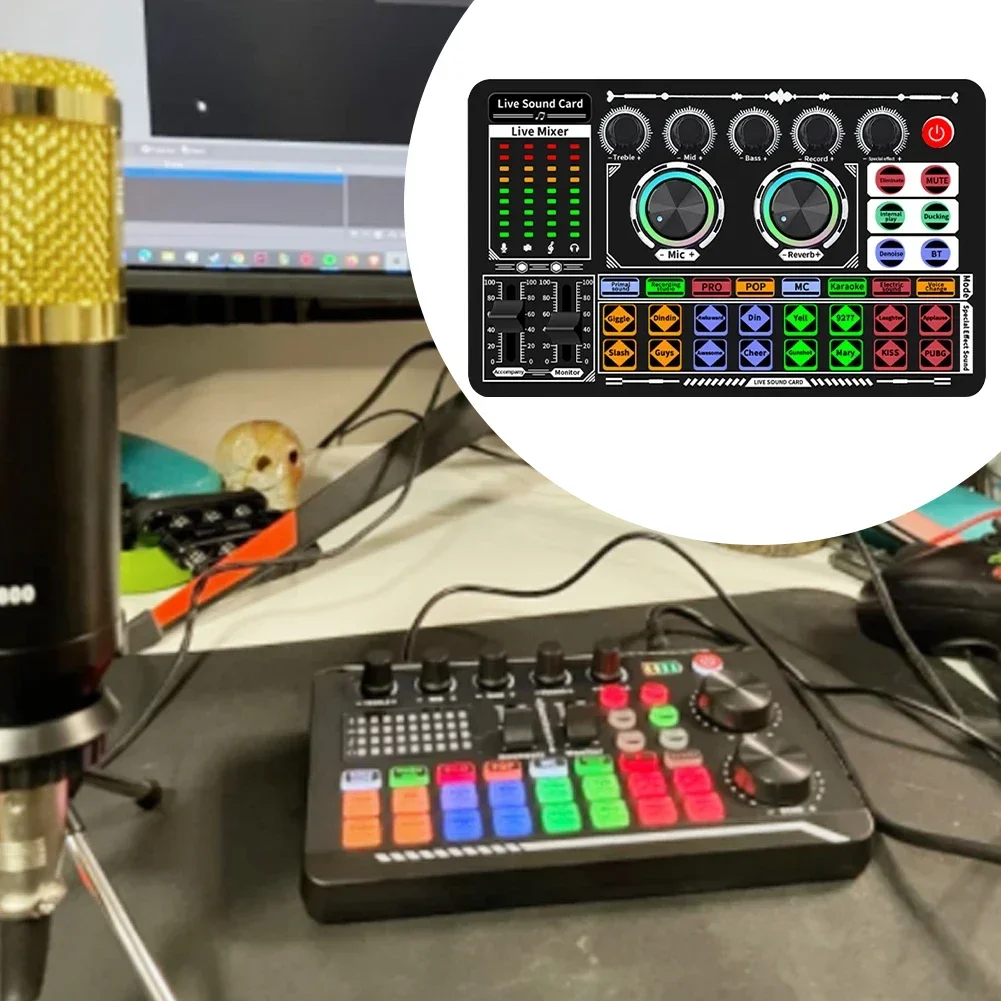 Mixer Audio USB Kartu Suara La - Audio Music Voice Changer ulasan dan harga