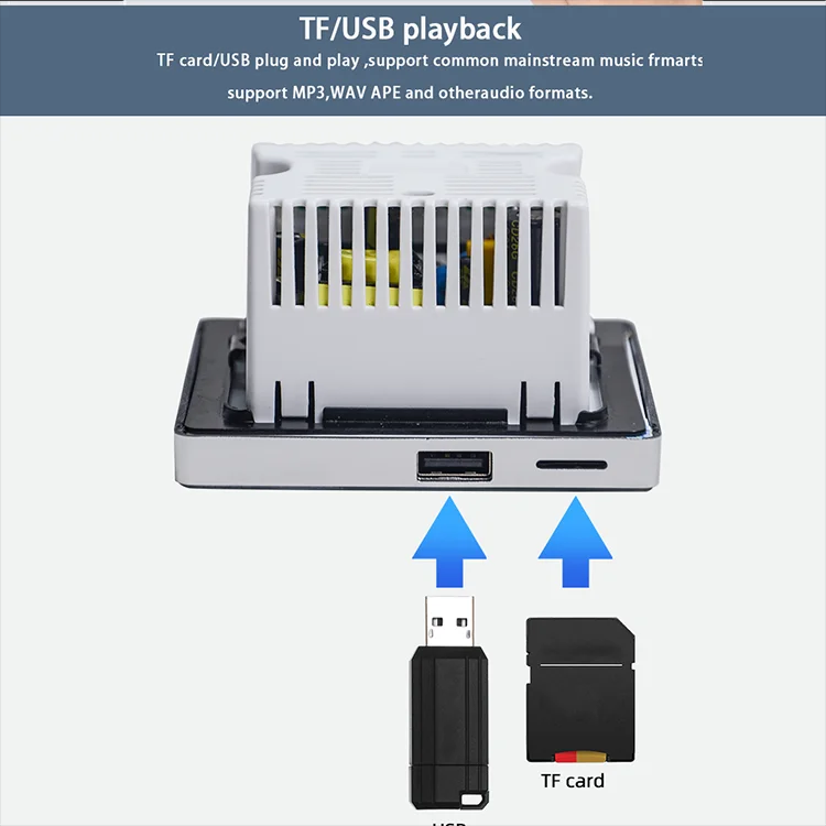 Amplifier Dinding Bluetooth, p - Audio Music Background ulasan dan harga