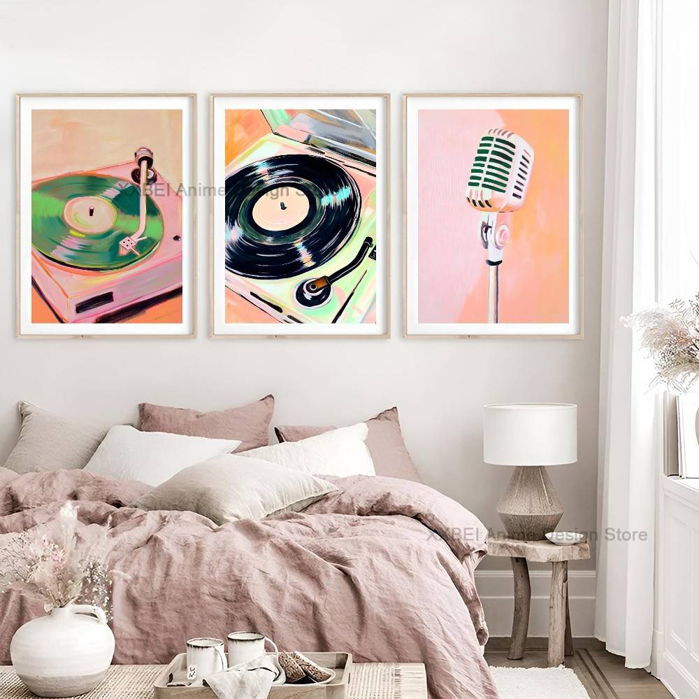 Poster Kertas Audio Vintage Lu - Audio Music Wallpaper ulasan dan harga