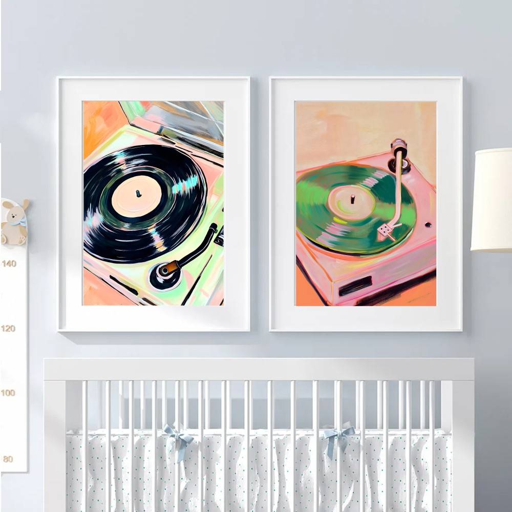 Poster Kertas Audio Vintage Lu - Audio Music Wallpaper ulasan dan harga