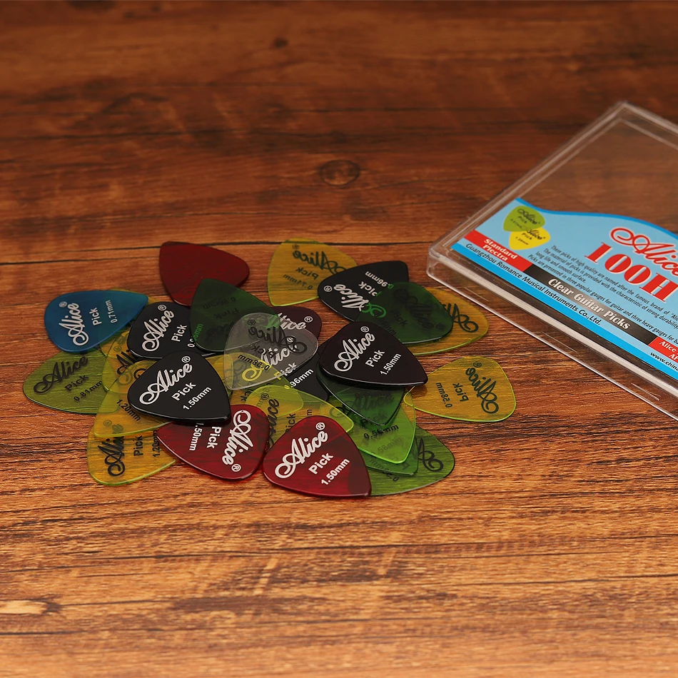 Alice AP-100H 100 Buah/Set Pic - Electric Guitar Pick Pack ulasan dan harga