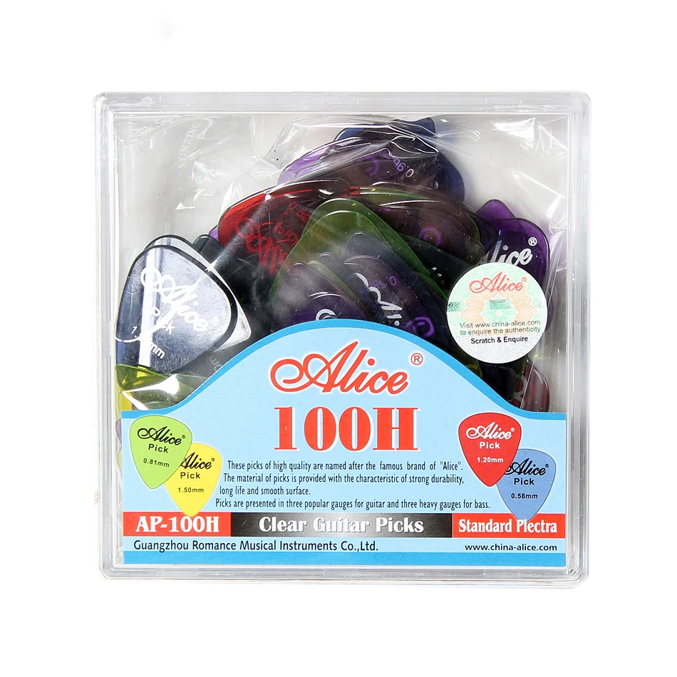 Alice AP-100H 100 Buah/Set Pic - Electric Guitar Pick Pack ulasan dan harga